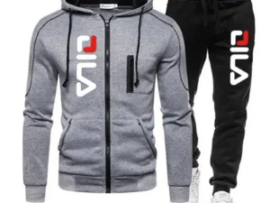 2024 Men's zip-up hooded jumper Jacket and sweatpants, casual jogging tracksuit, men's street fashion, brand new, 2 pieces